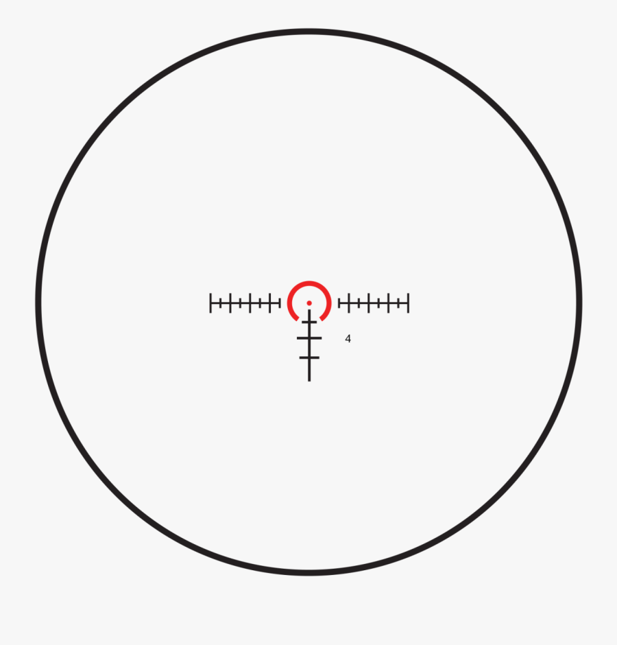 Red Dot Sight Reflector Sight Optics Circle - Red Dot Scope Png, Transparent Clipart