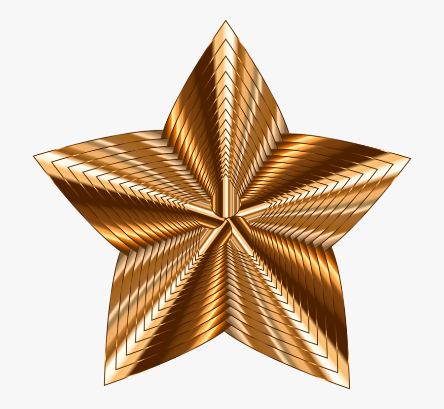 Copper,star,gold - Cross, Transparent Clipart