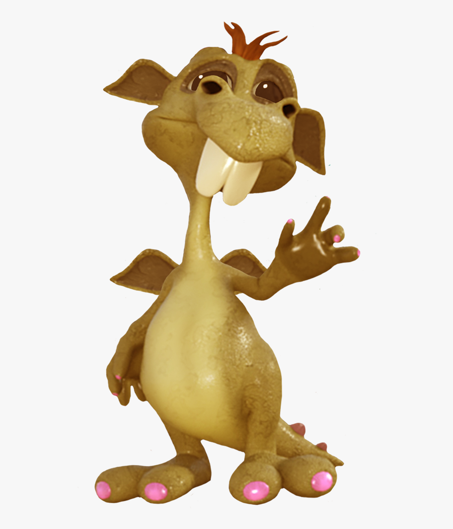 Cute Waving Dragon - Animal Figure, Transparent Clipart