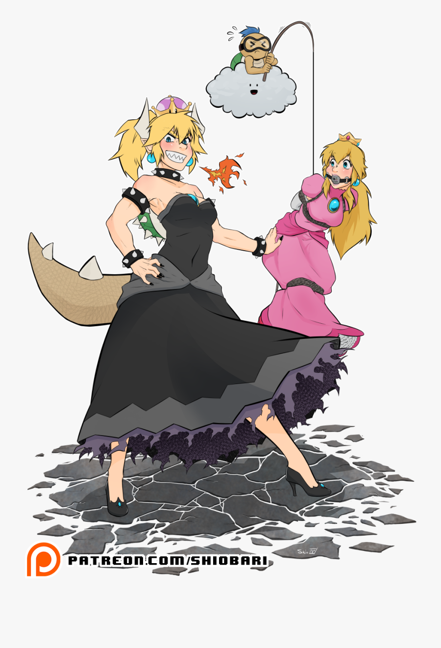 Art,fictional - Super Mario Monster Princess, Transparent Clipart