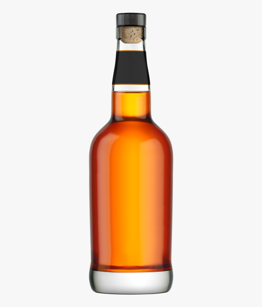 Bottle Of On A Transparent Background - Whiskey Bottle Transparent Background, Transparent Clipart
