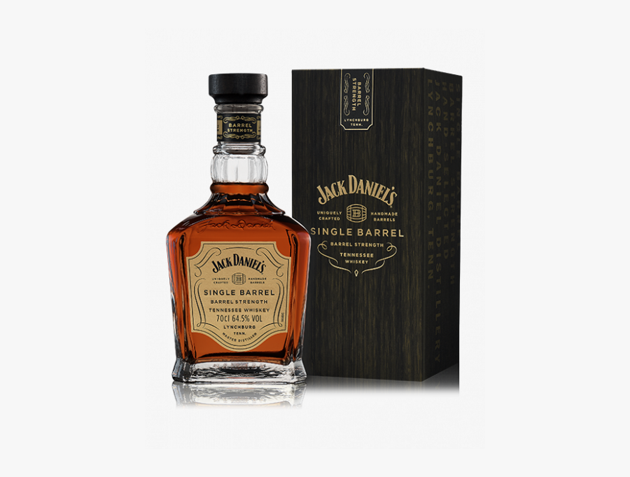 Jack Daniel's Single Barrel Barrel Strength, Transparent Clipart
