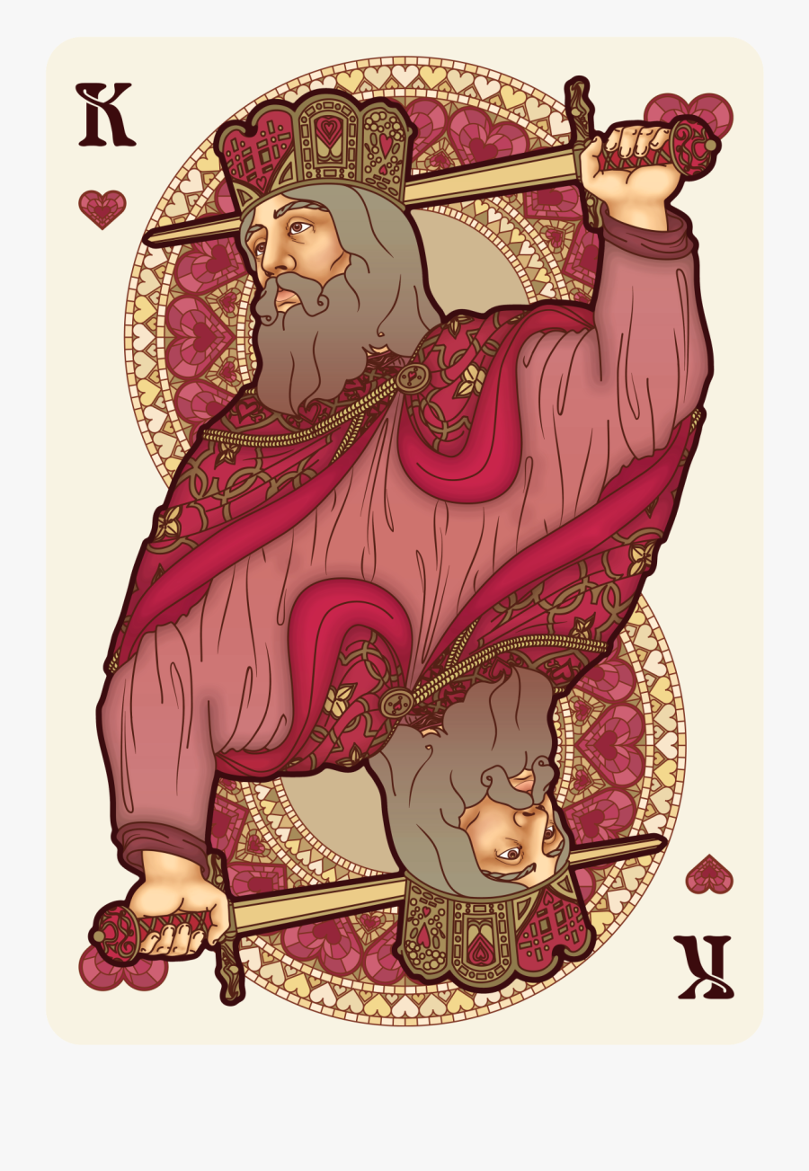 King Of Hearts Card Artistic, Transparent Clipart