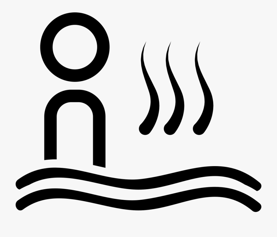 Person Sweating In A Sauna - Icono De Jacuzzi Png, Transparent Clipart