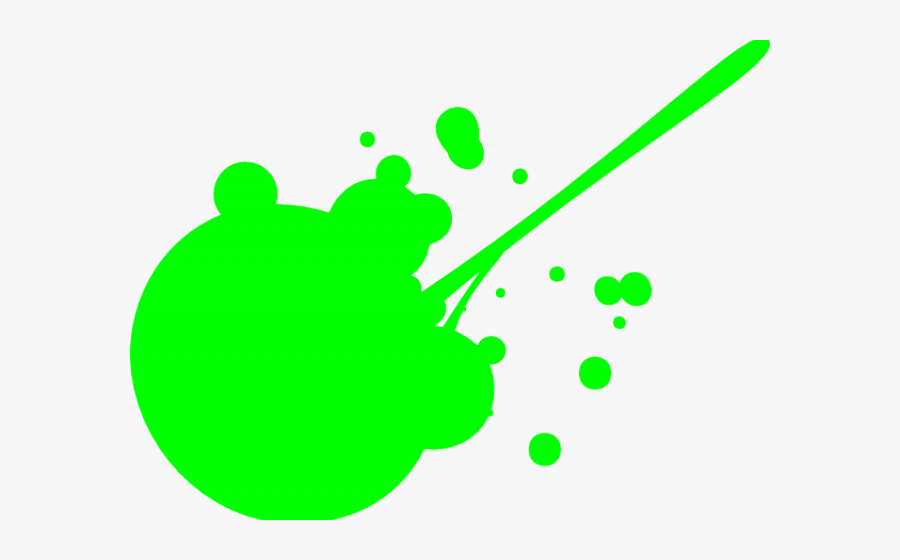 Clipart Wallpaper Blink - Green Splat Transparent Background, Transparent Clipart