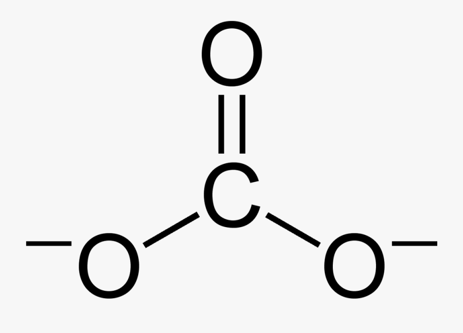 Clip Art Carbonate Lewis Structure - Carbonate Structure, Transparent Clipart