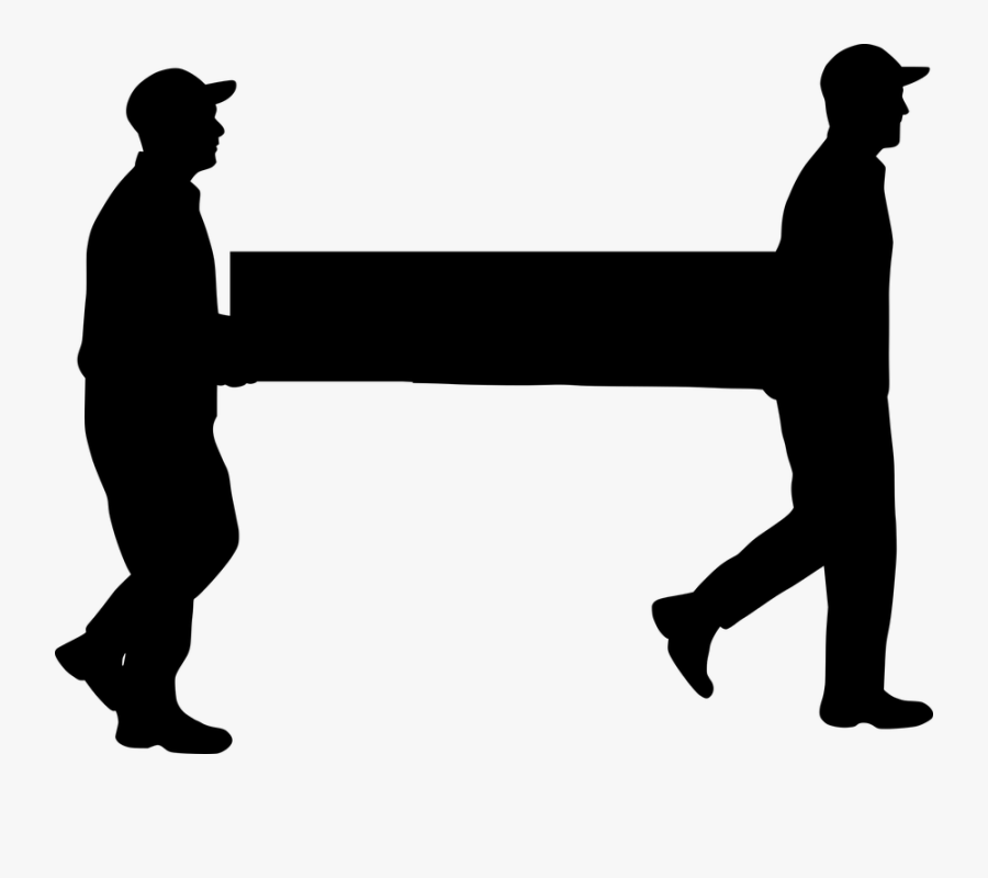 Transparent Trabajador Png - People Carrying Silhouette, Transparent Clipart