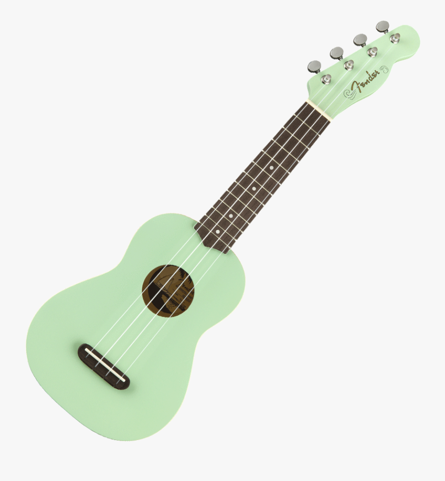 Ukulele Clipart Musical Instrument - Fender Venice Soprano Ukulele, Transparent Clipart