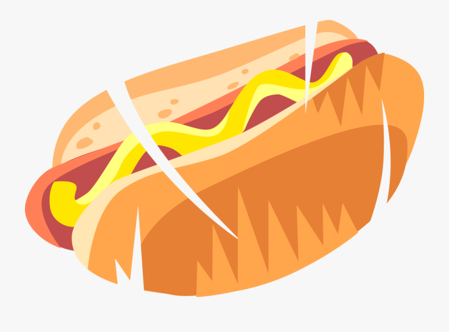 Clip Art Transparent Library Hot Dog Or Hotdog Frankfurter - Hot Dog Png Desenho, Transparent Clipart