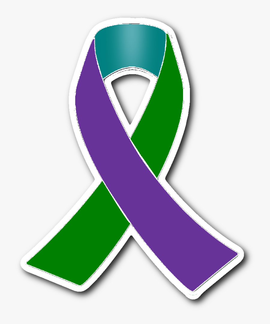 Mental Health Clipart Green Awareness Ribbon - Emblem, Transparent Clipart