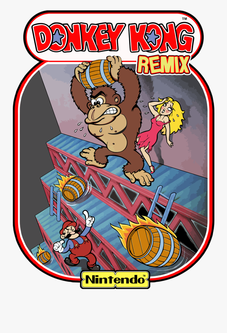 Dkremix Sideart Publish-copy - Donkey Kong 1981, Transparent Clipart