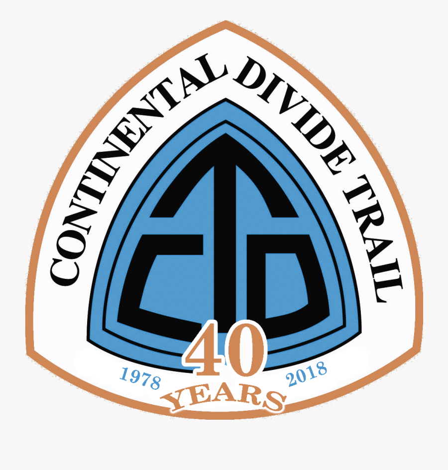 40th Anniversary Logo - Continental Divide Trail, Transparent Clipart
