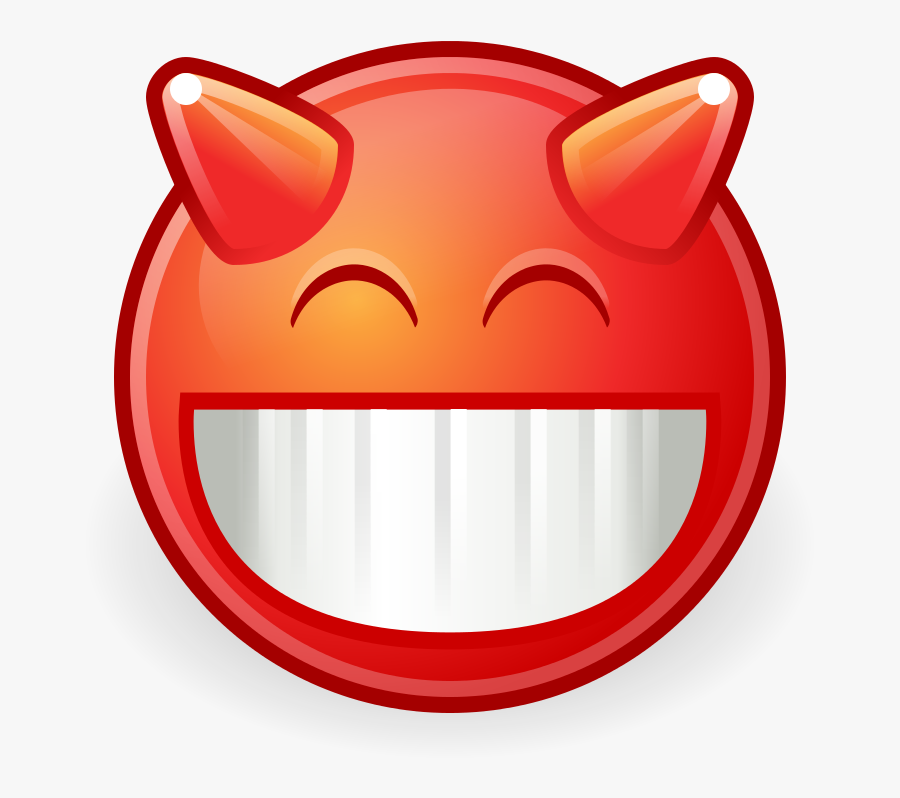 Gnome Face Devilish - Devilish Smiley Face, Transparent Clipart