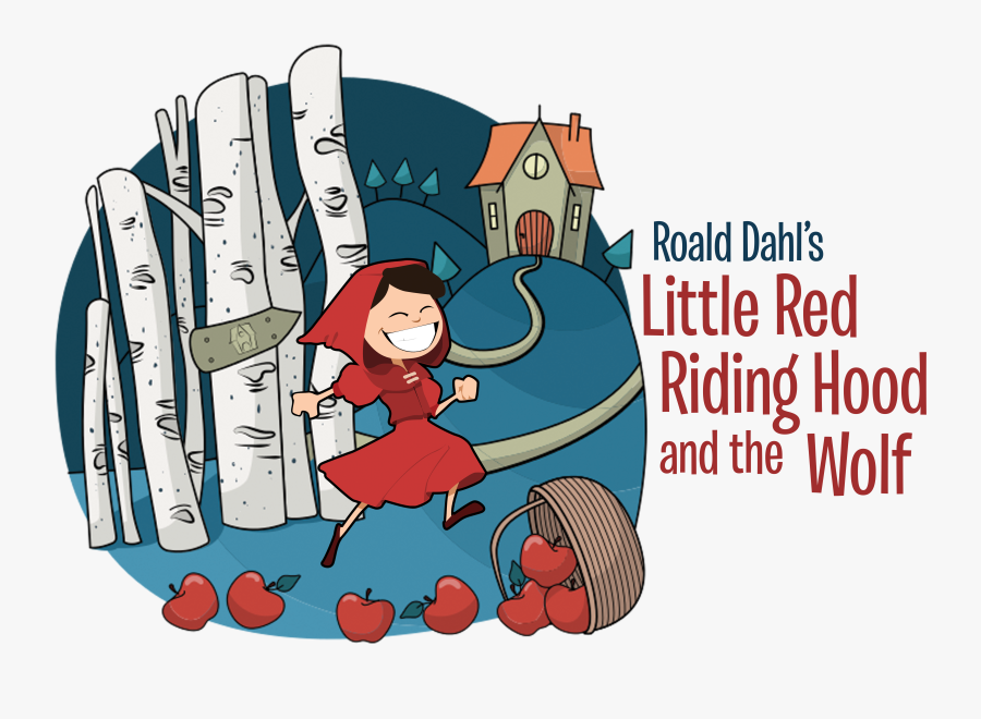 Roald Dahl"s Little Red Riding Hood Skipping To Grandmother"s - Little Red Riding Hood, Transparent Clipart
