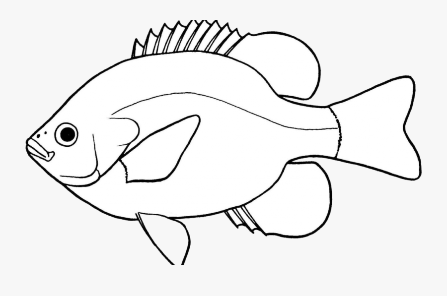 Tropical Fish Clipart Black And White, Transparent Clipart