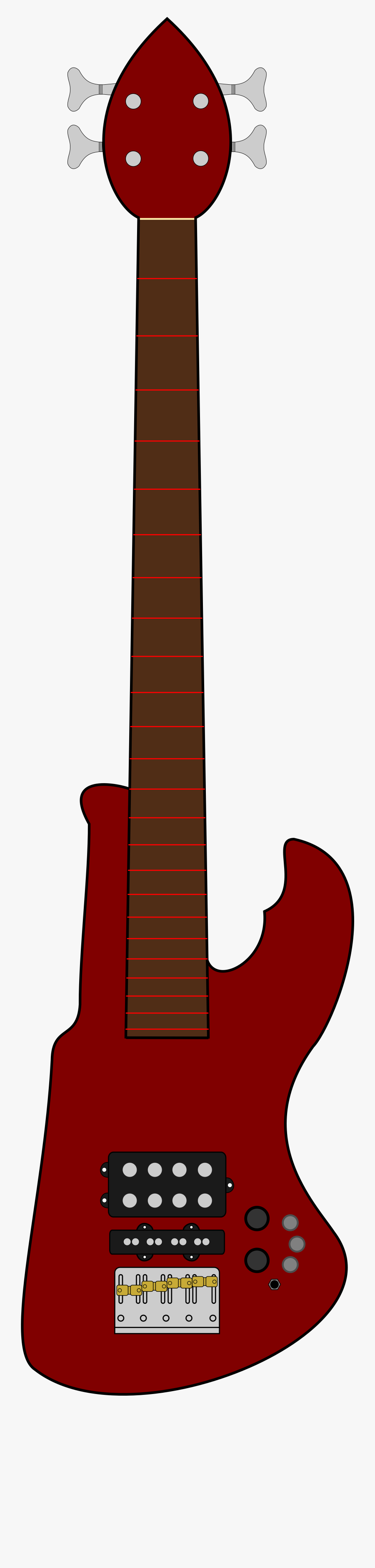 Drawing Geometric Guitar - Electric Guitar, Transparent Clipart