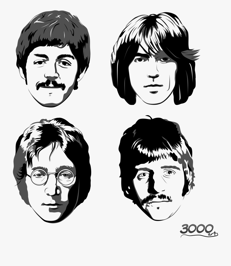 transparent john lennon png beatles faces black and white free transparent clipart clipartkey transparent john lennon png beatles