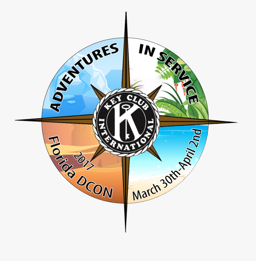 Key Club Logo Dcon - Dcon Florida Key Club 2017, Transparent Clipart