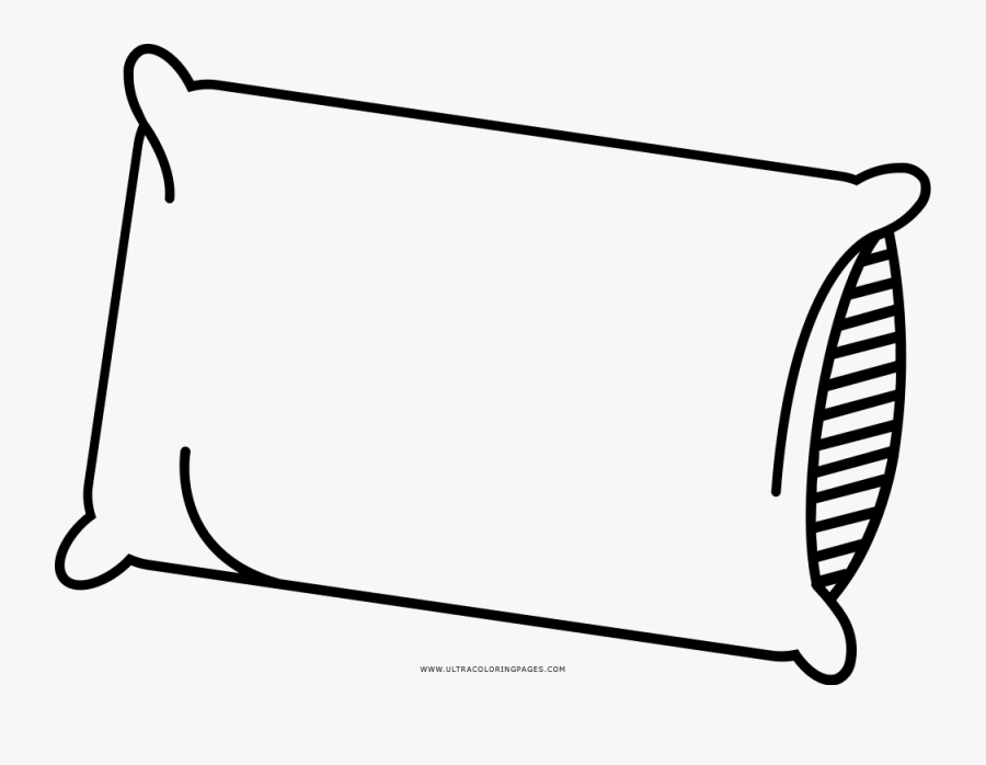 Pillow Coloring Page - Pillow Clipart Black And White, Transparent Clipart