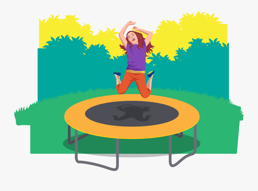 Trampolining People Who Jump - Portable Network Graphics, Transparent Clipart