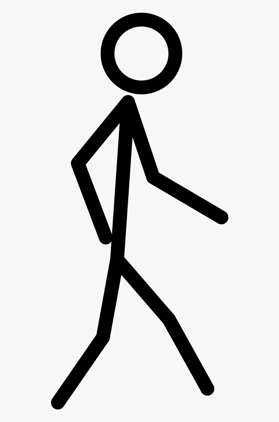 Doll Figure Sports Exercise Free Photo - Walking Stick Figure Clipart, Transparent Clipart