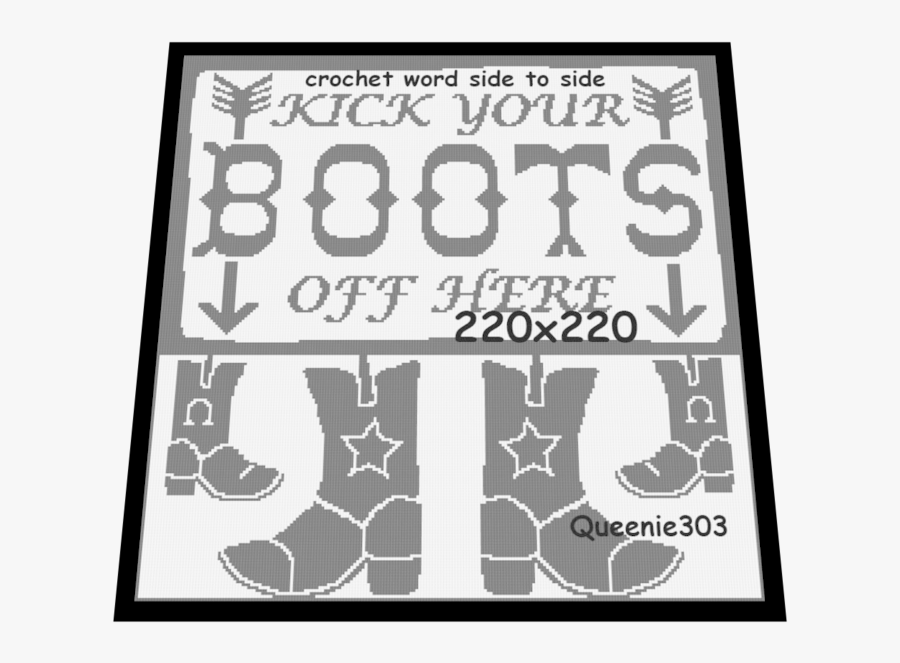Kick Your Boots Off Here - Poster, Transparent Clipart