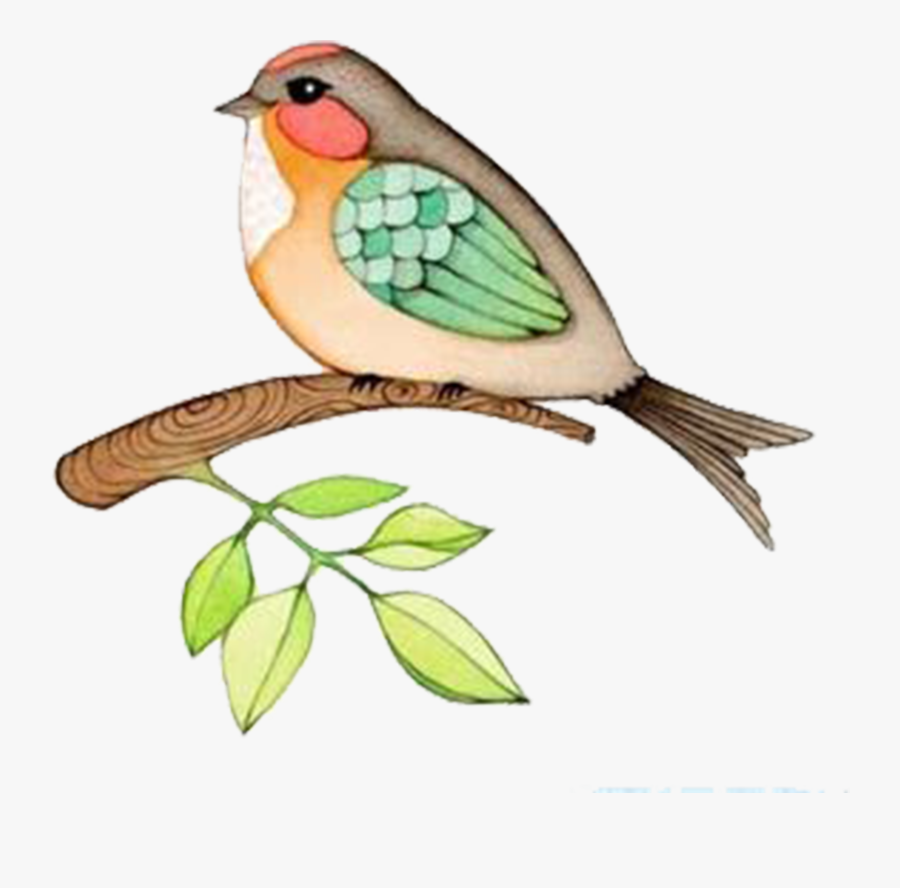 Washington State Bird Drawing Clipart , Png Download - Bird Water Color Cartoon, Transparent Clipart
