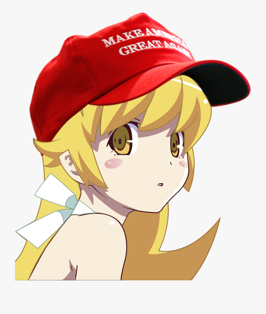 Clip Art Collection Of Free Trump - Maga Hat Anime Girl, Transparent Clipart