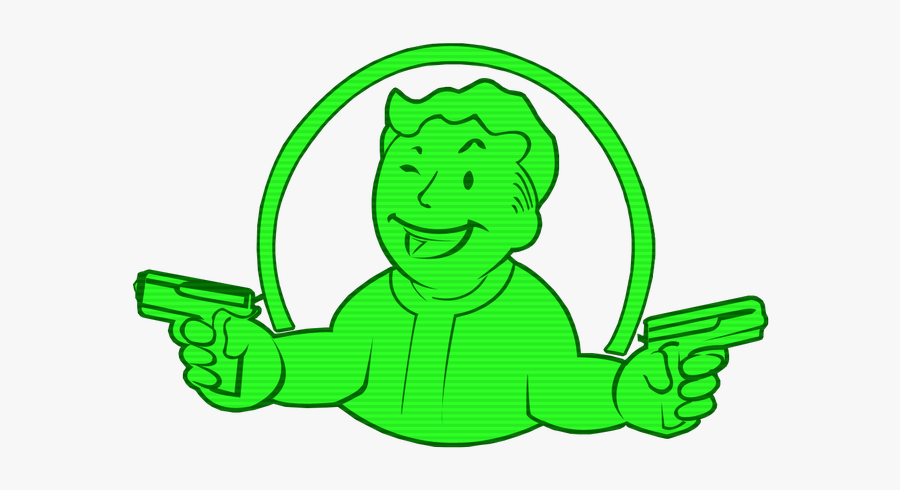 Fallout Vault Boy Green Transparent , Free Transparent Clipart - ClipartKey