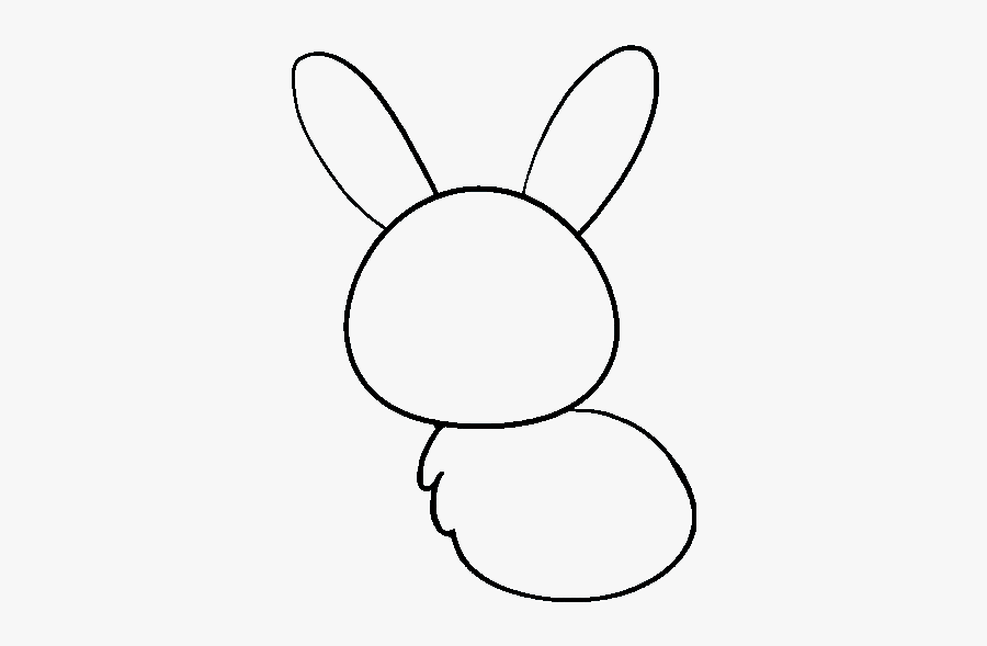 How To Draw Bunny - Draw A Rabbit Clipart, Transparent Clipart