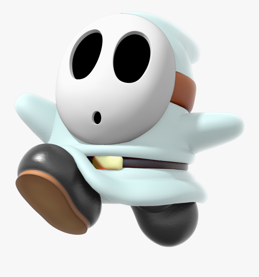Mkdx White Shy Guy Figurine - White Shy Guy Mario , Free Transparent