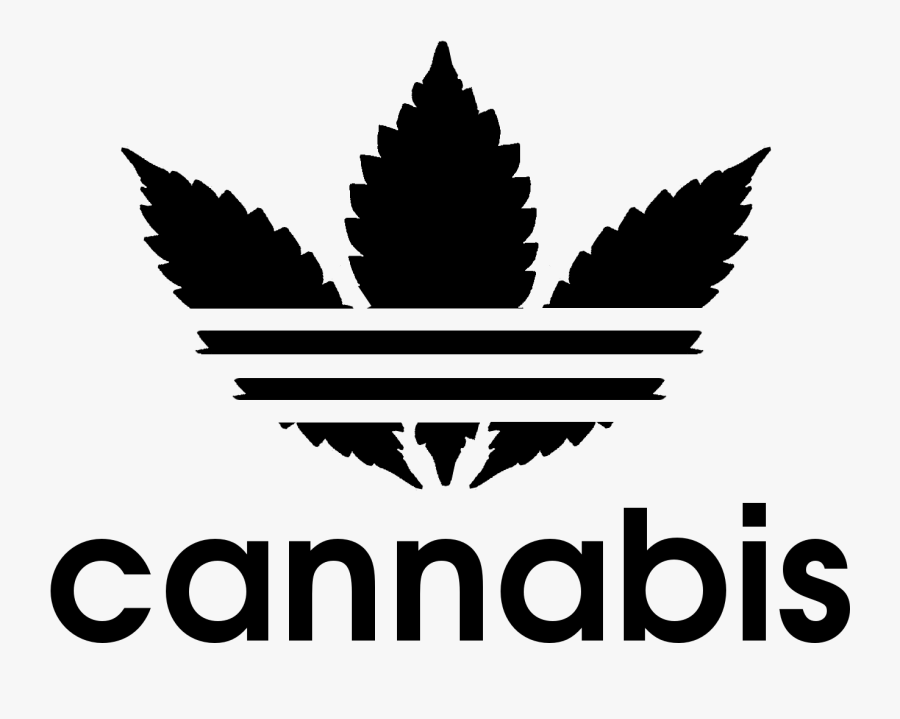 File - Cannabis - Adidas Logo Transparent Background, Transparent Clipart