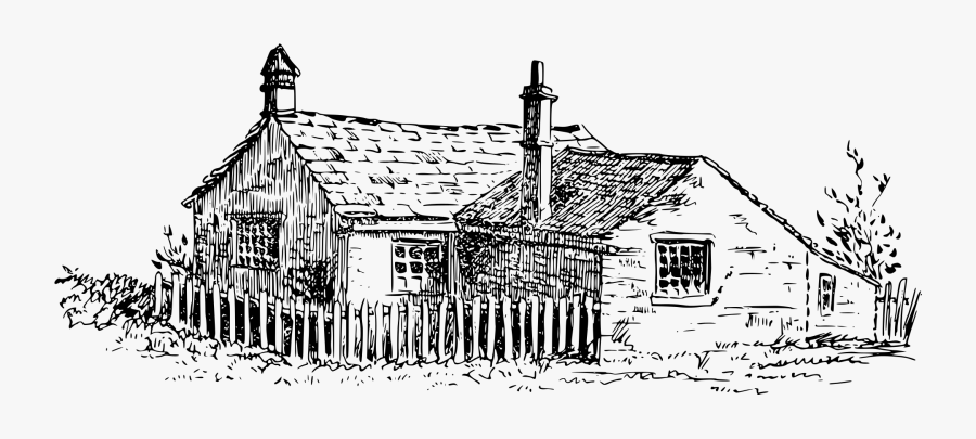 Old House Png Vector, Transparent Clipart