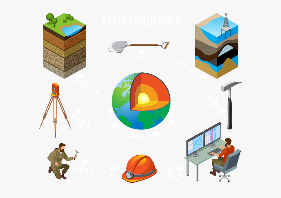 Earth Exploration - Geology, Transparent Clipart