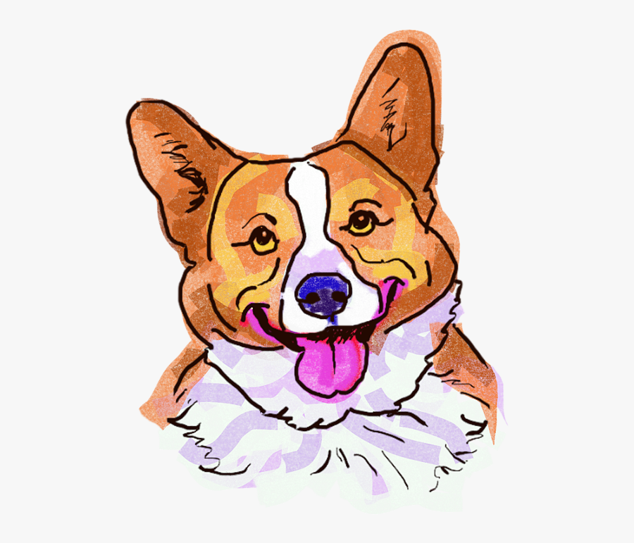 Chef Drawing Corgi - Corgi Cartoon Drawing, Transparent Clipart