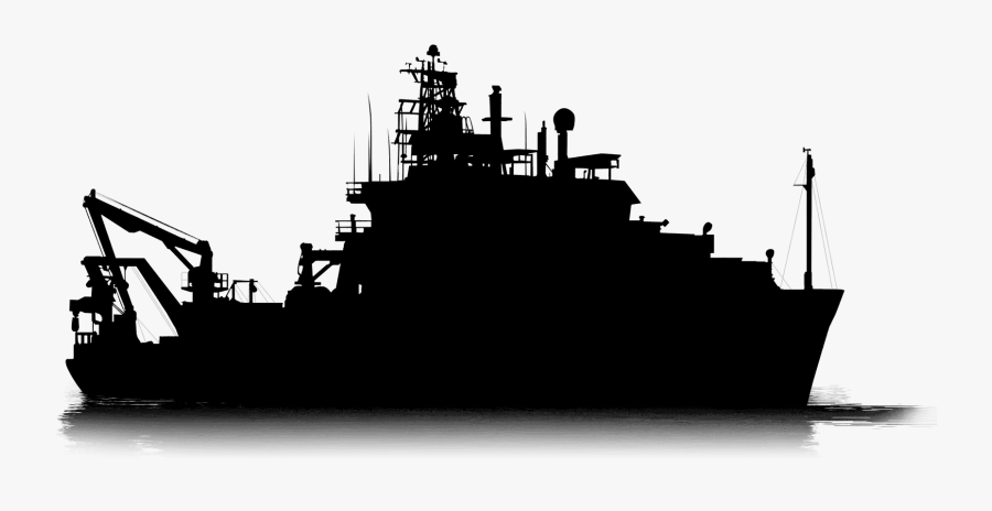 Ship Silhouette - Command Ship, Transparent Clipart