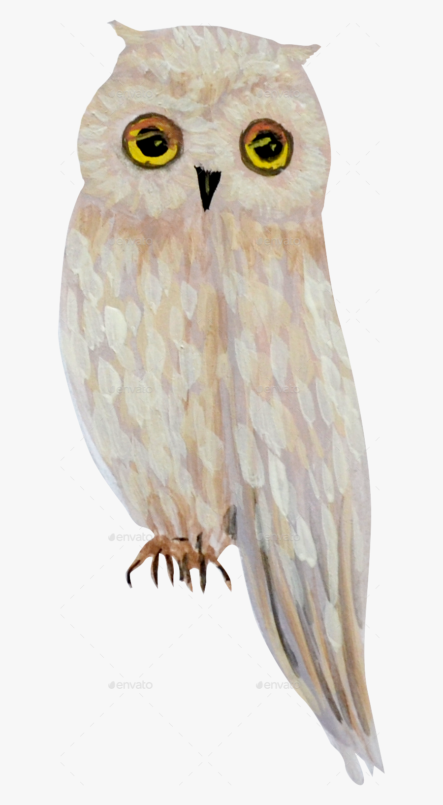 Great Horned Owl, Transparent Clipart