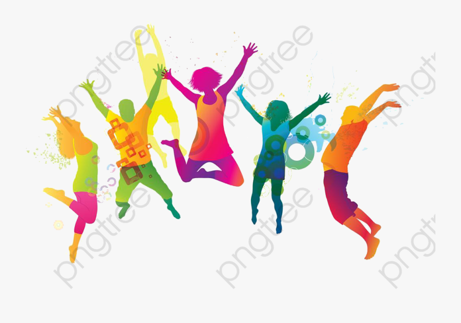 Jumping People Clipart - Png Image Of Youth Jumping, Transparent Clipart