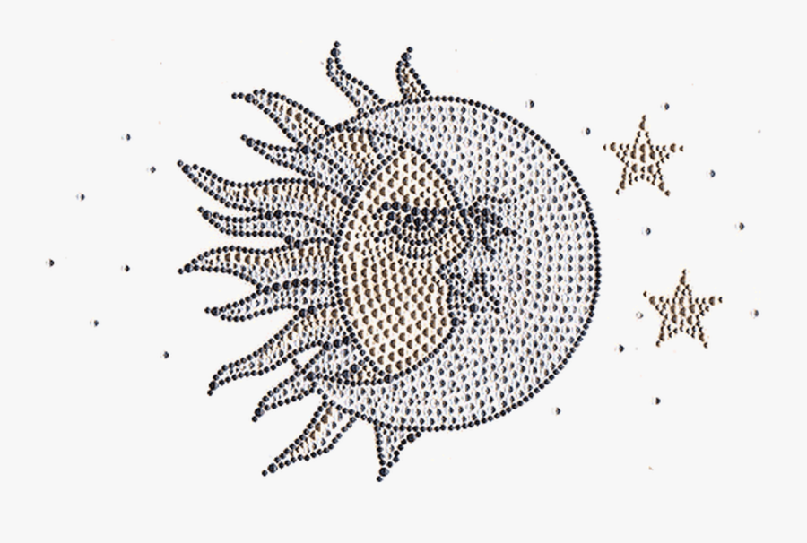 Sun, Moon & Stars - Circle, Transparent Clipart