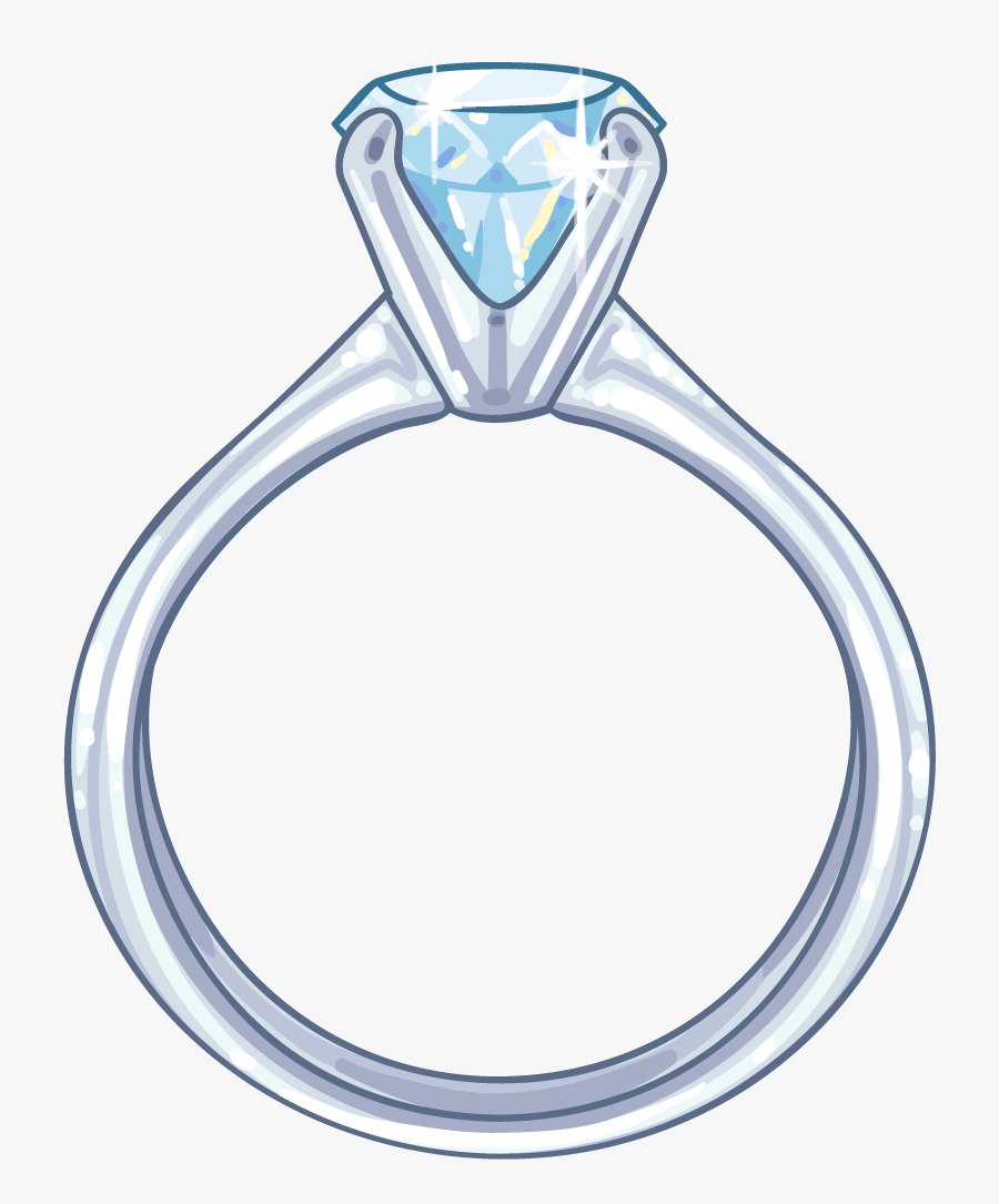Wedding Ring Drawing Png Clipart , Png Download - Diamond Ring Drawing Png, Transparent Clipart