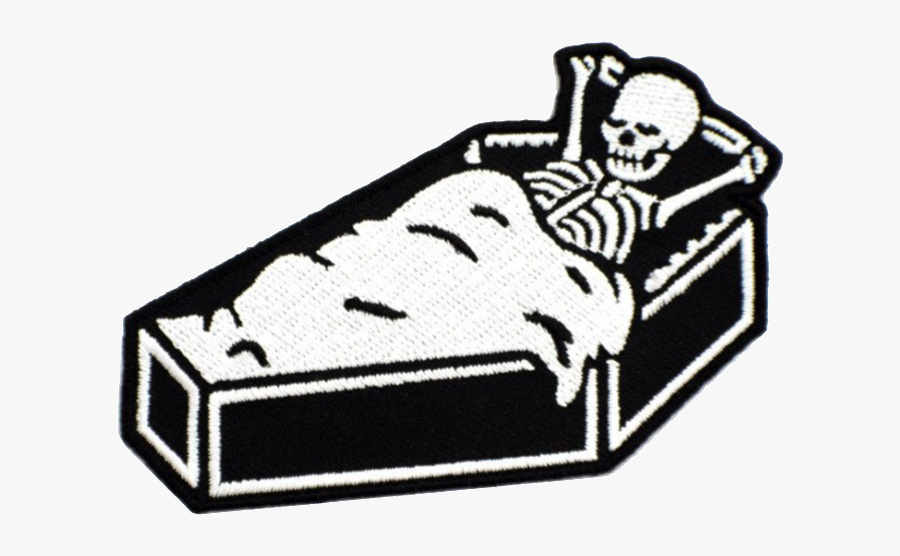 Coffin Clipart Empty - Coffin Racers Patch, Transparent Clipart