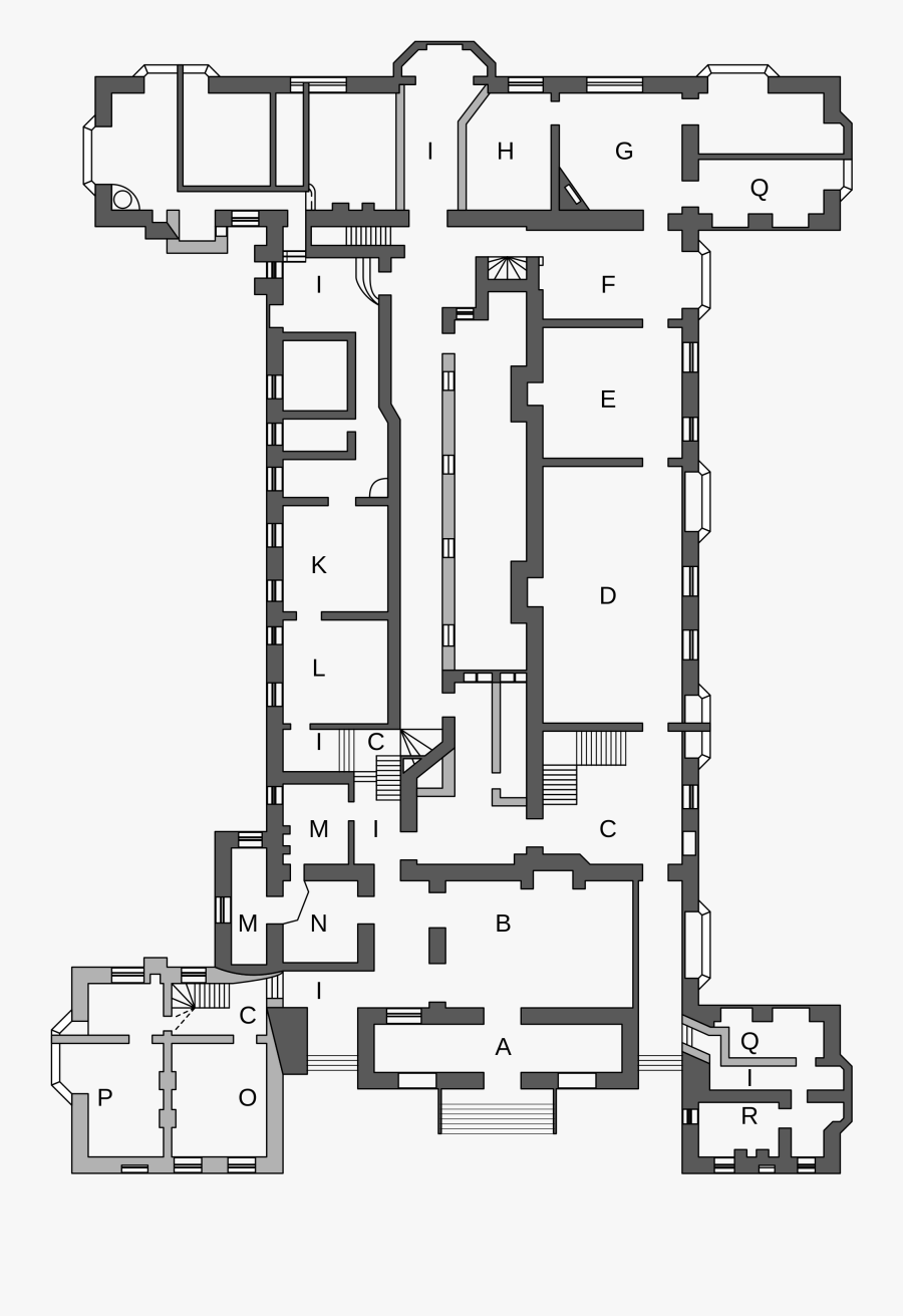 Drawing Bedrooms Interior Decorating - Bramshill House Floor Plan, Transparent Clipart