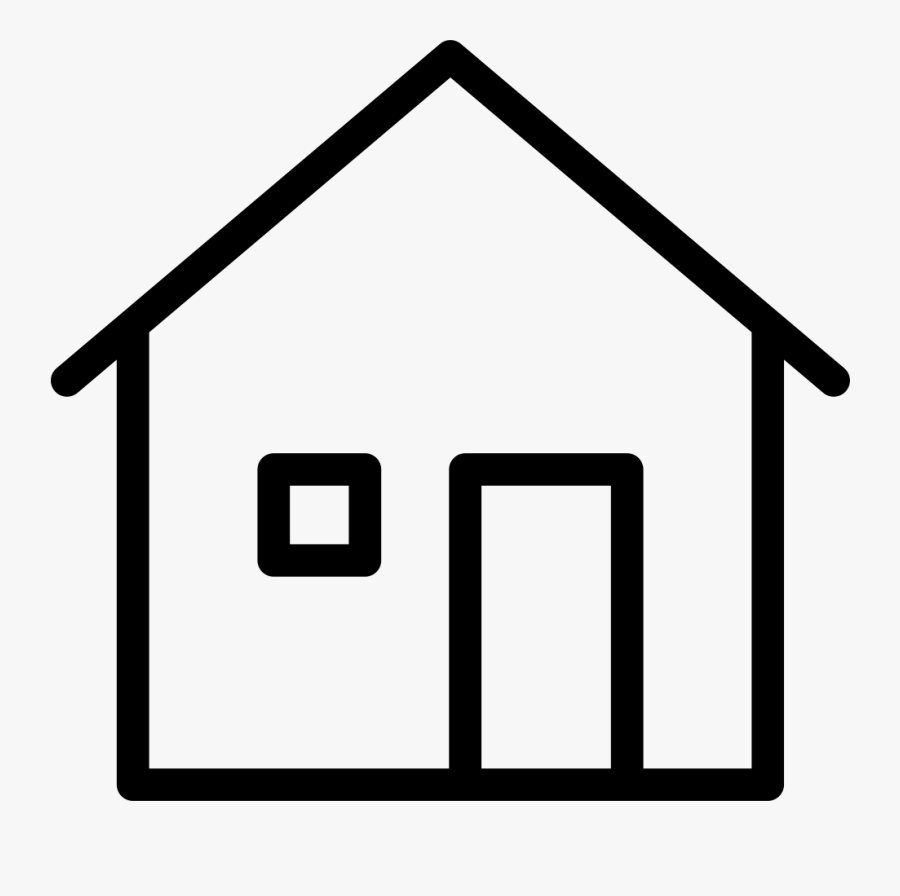 Transparent White Home Icon Png - House Symbol Png, Transparent Clipart