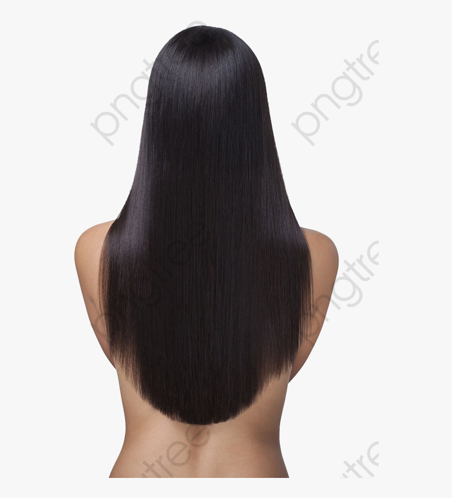 Transparent Long Clipart - Long Hair Back Png, Transparent Clipart