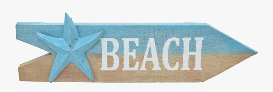 #beach #sign #woodsign #beachtime #starfish #beachlife - Signage, Transparent Clipart