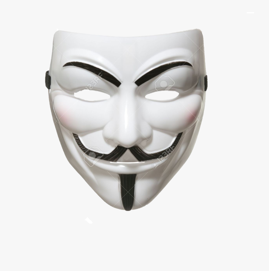 Guy Fawkes Mask V Gunpowder Plot Anonymous - Anonymous Mask Png, Transparent Clipart