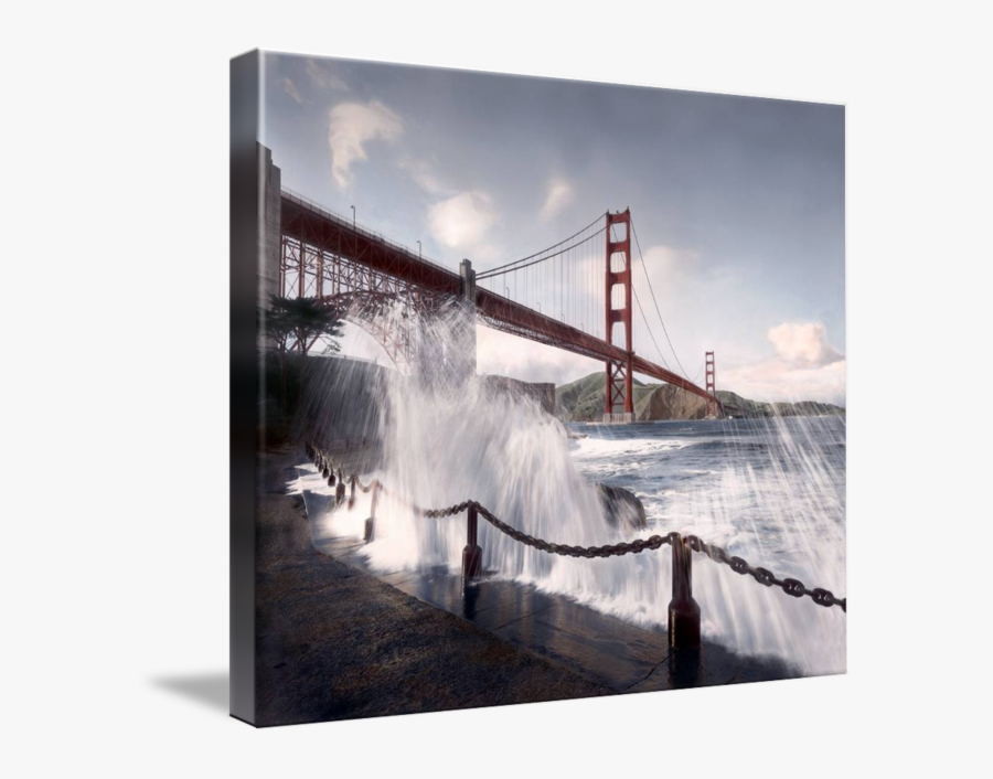 Clip Art Bridge From San Francisco - Golden Gate Bridge, Transparent Clipart