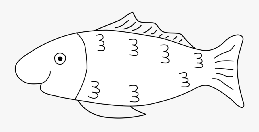 Line Art,head,angle - April Fools Fish, Transparent Clipart
