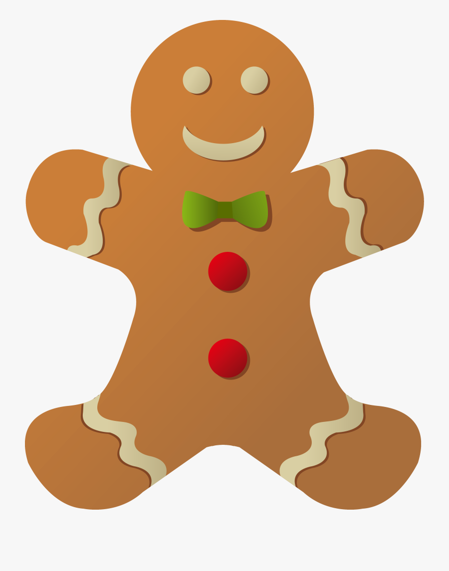 The Gingerbread Man Gingerbread House Santa Claus - Gingerbread Man Png, Transparent Clipart