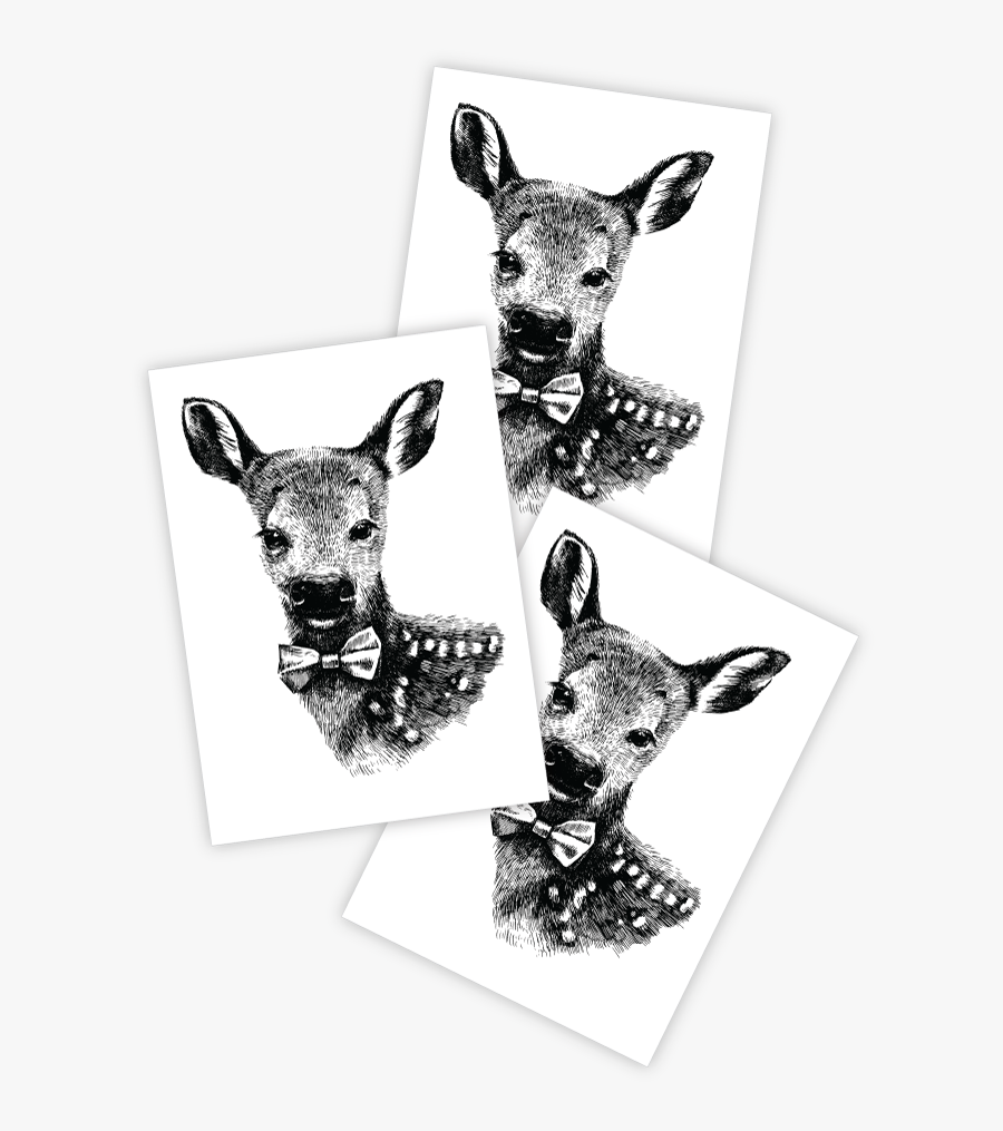 Baby Deer"
 Class= - Tattoo, Transparent Clipart